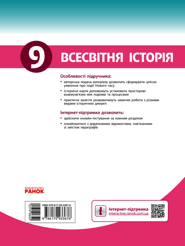 Электронная книга «Всесвітня історія. 9 клас», авторов Сергей Дьячков, Сергей Литовченко - фото №1