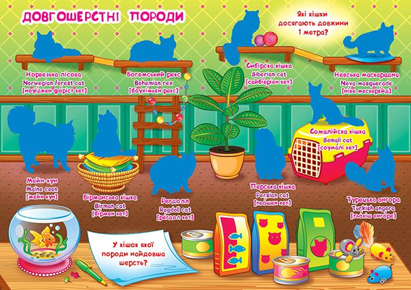 Бумажная книга «Велика книжка. Розвивальні наліпки. Розумні завдання. Кішки» - фото №1