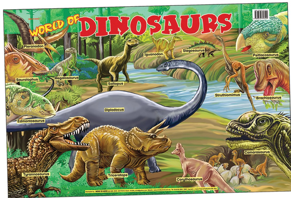 [object Object] «Education Charts. World Of Dinosaurs» - фото №1