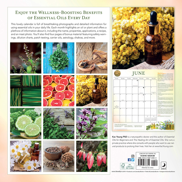 Бумажная книга «Llewellyn's 2021 Essential Oils Calendar. Insights, Tips, and Recipes», автор Кац Янг - фото №1