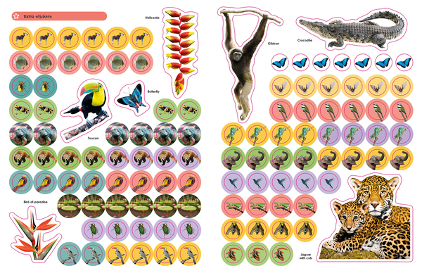 [object Object] «Jungle Ultimate Sticker Book» - фото №6 - миниатюра
