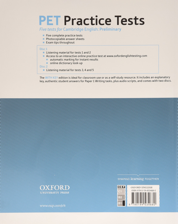 Бумажная книга «PET Practice Tests. Practice Tests With Key and Audio CD Pack», автор Дженни Куинтана - фото №1