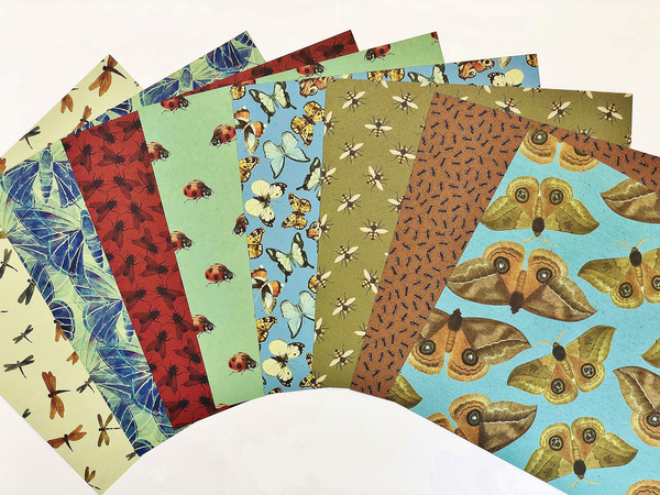 Бумажная книга «Origami Paper. 100 sheets. Bug Patterns. 15 cm» - фото №1