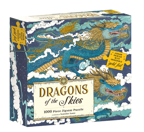 Бумажная книга «Dragons of the Skies: 1000 piece jigsaw puzzle» - фото №1