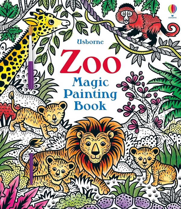 Бумажная книга «Zoo. Magic Painting Book», автор Сэм Тэплин - фото №1
