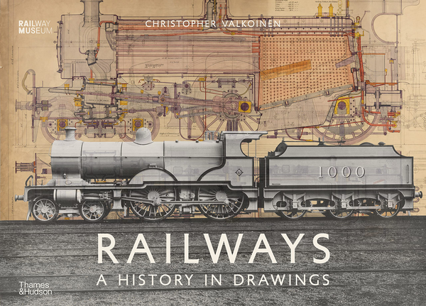 Паперова книга «Railways. A History in Drawings», автор Крістофер Валкойнен - фото №1