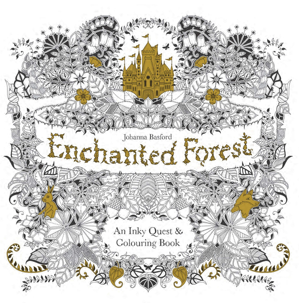 Бумажная книга «Enchanted Forest. An Inky Quest and Colouring Book», автор Джоанна Басфорд - фото №1