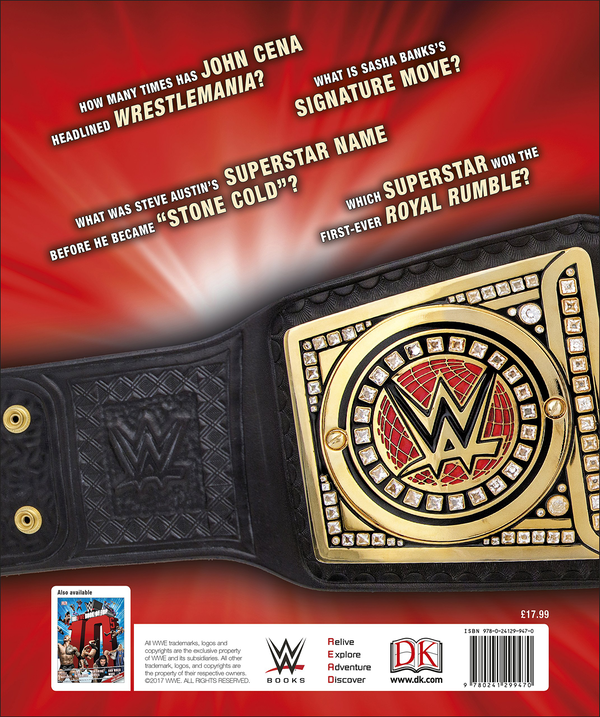 Паперова книга «WWE Absolutely Everything You Need to Know», авторів Дін Міллер, Стів Панталео - фото №1