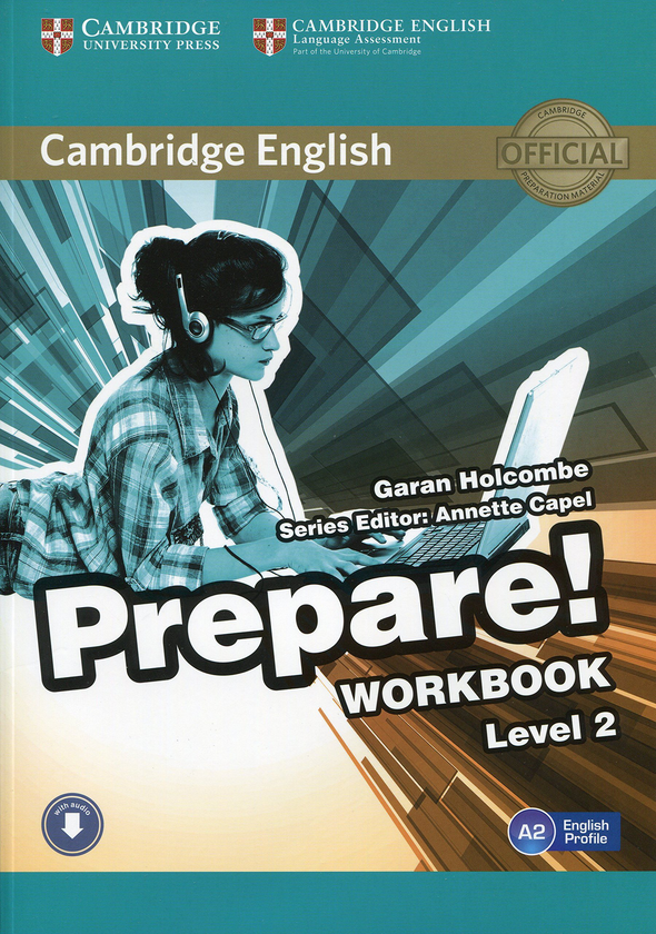 [object Object] «Cambridge English Prepare! Level 2 Workbook with Audio», автор Гаран Холкомб - фото №1