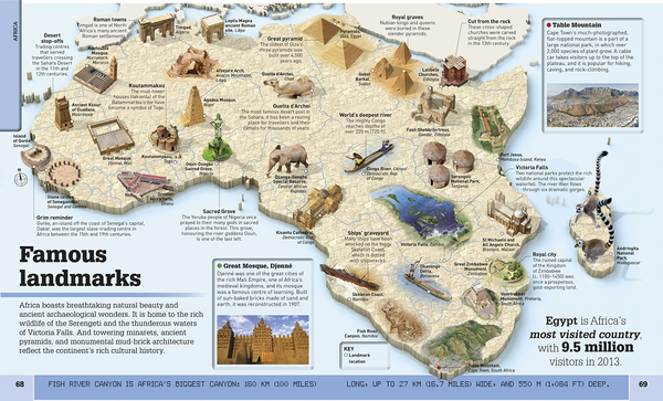 Бумажная книга «What's Where on Earth? Atlas. The World as You've Never Seen It Before!» - фото №1