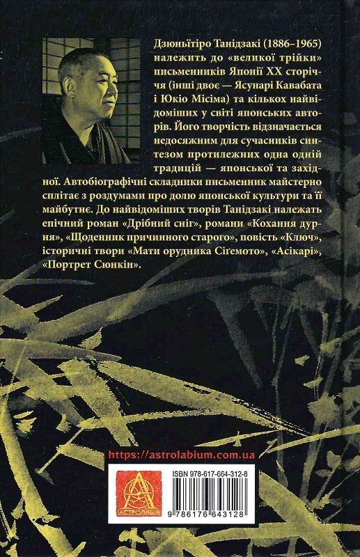 Паперова книга «Ламаний хрест», автор Дзюн'ітіро Танідзакі - фото №1