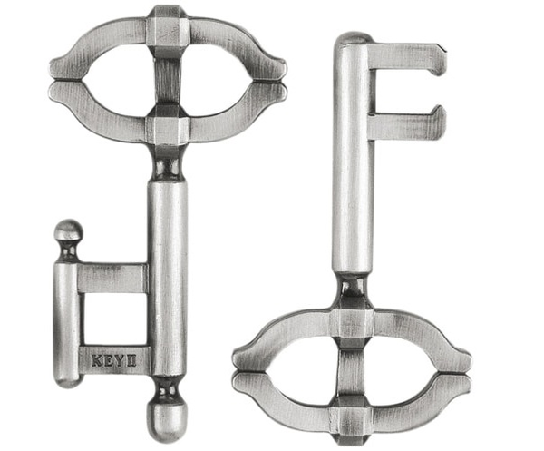  «Металлическая головоломка Hanayama Huzzle  2 Ключи-2 (515012)», бренда Hanayama - фото №1