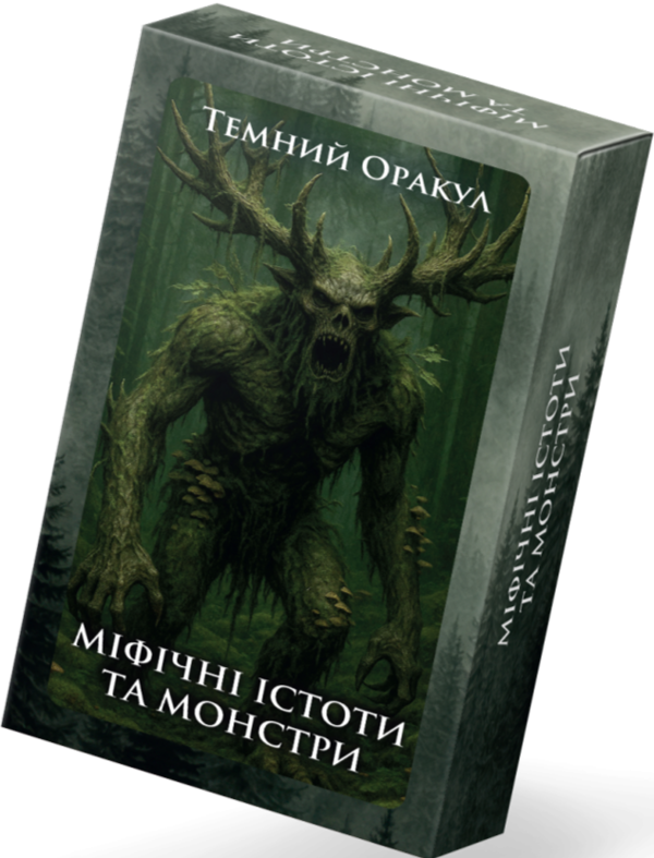 Бумажная книга «Карти Темний Оракул. Міфічні істоти та монстри» - фото №1