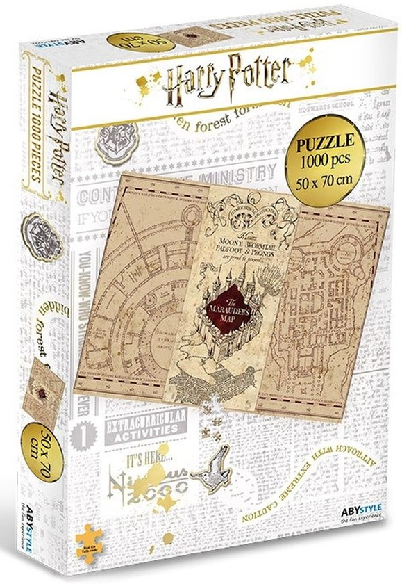  «Пазл Harry Potter Marauder's Map 1000 деталей (ABYJDP002)», бренда Abysse - фото №1
