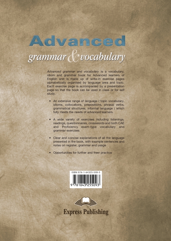 Бумажная книга «Advanced Grammar & Vocabulary. Student's Book», автор Марк Скиппер - фото №1