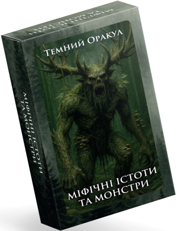 Бумажная книга «Карти Темний Оракул. Міфічні істоти та монстри» - фото №1