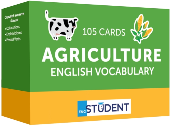 Бумажная книга «Agriculture English Vocabulary. 105 карток» - фото №1