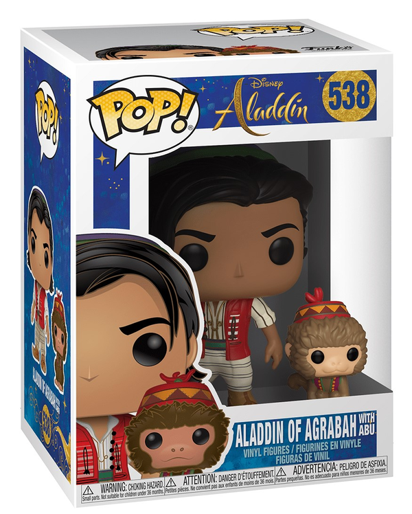  «Коллекционная фигурка Funko Pop! Pop Disney Аладдин с Абу (FK37022)», бренда Funko Pop - фото №1