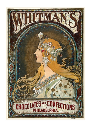  «Листівка Whitman’s Сhocolates and Сonfections. Philadelphia, 1895-1917 (AM26)», бренда Artistic Card - фото №1