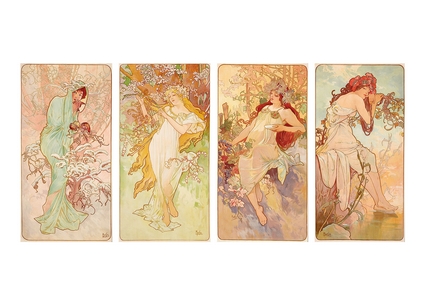  «Листівка Les Saisons 1-4, 1896 (AM29)», бренда Artistic Card - фото №1