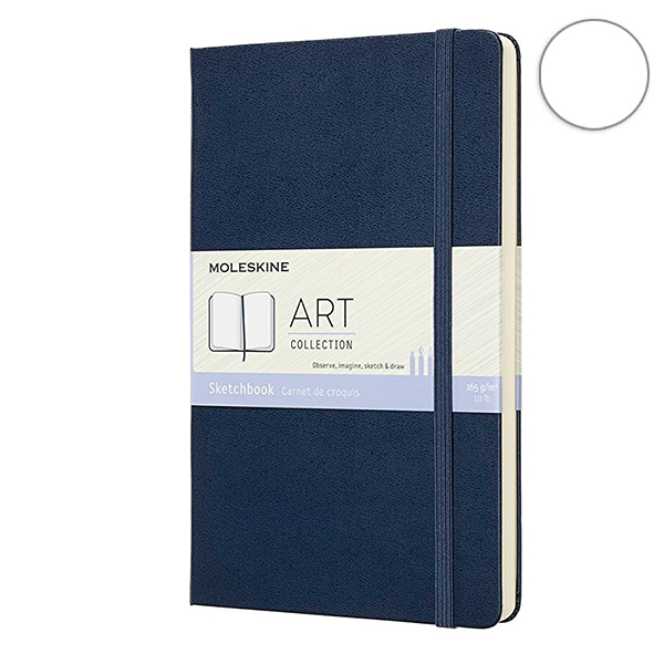  «Блокнот Moleskine Art средний сапфир (ARTQP063B20)», бренда Moleskine - фото №1
