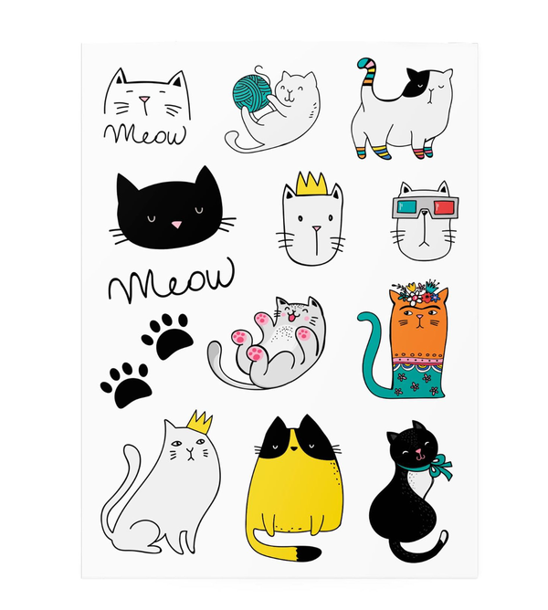 «Временные тату TATTon.me Cats mix», бренда TATTon.me - фото №1