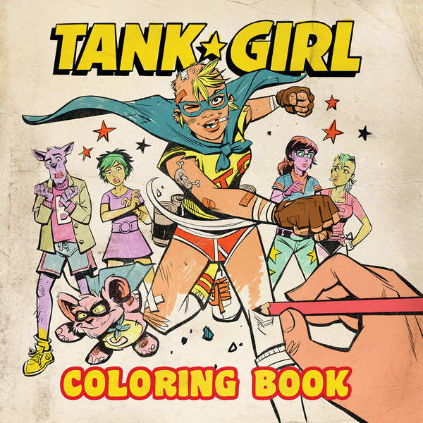 Бумажная книга «Tank Girl Colouring Book Volume 1», автор Алан Мартин - фото №1