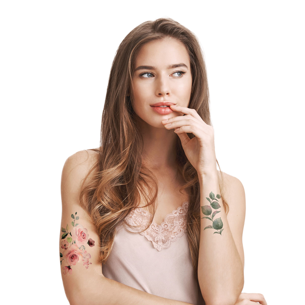 «Временные тату TATTon.me Rose Bloom set», бренда TATTon.me - фото №1