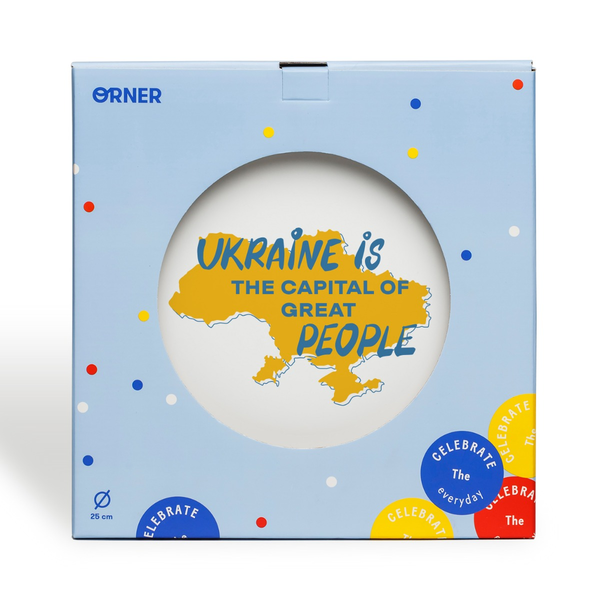 «Тарілка Ukraine is the capital of great people», бренда Orner - фото №1