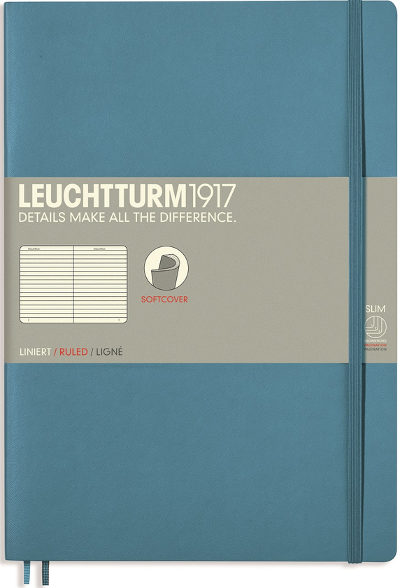  «Записная книжка Leuchtturm1917 синяя (355301)», бренда Leuchtturm1917 - фото №1