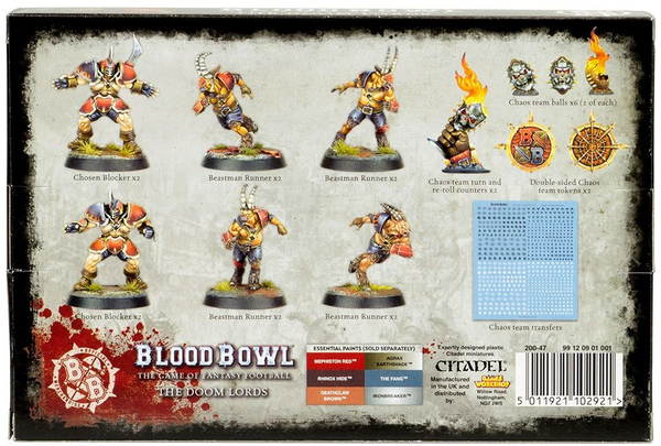  «Набор миниатюр Games Workshop Blood Bowl: the Doom Lords (99120901001)», бренда Games Workshop - фото №1