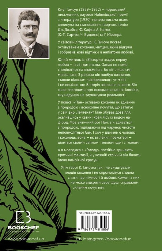 Паперова книга «Вікторія. Пан. Голод», автор Кнут Гамсун - фото №1