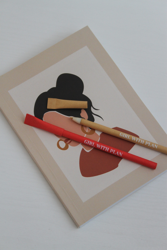 «Эко ручка Your Planner Girl With Plan Крафт (planner33)», бренда Your Planner - фото №1