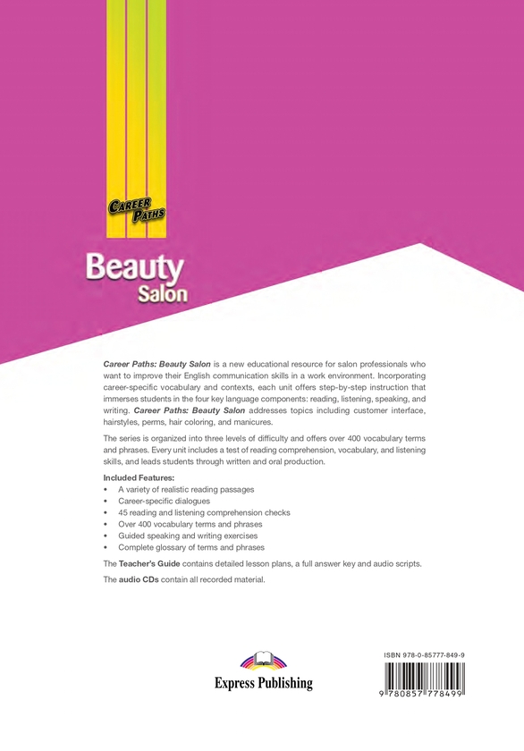 Бумажная книга «Career Paths. Beauty Salon. Student's Book (with Digibooks App)», авторов Дженни Дули, Вирджиния Эванс - фото №1