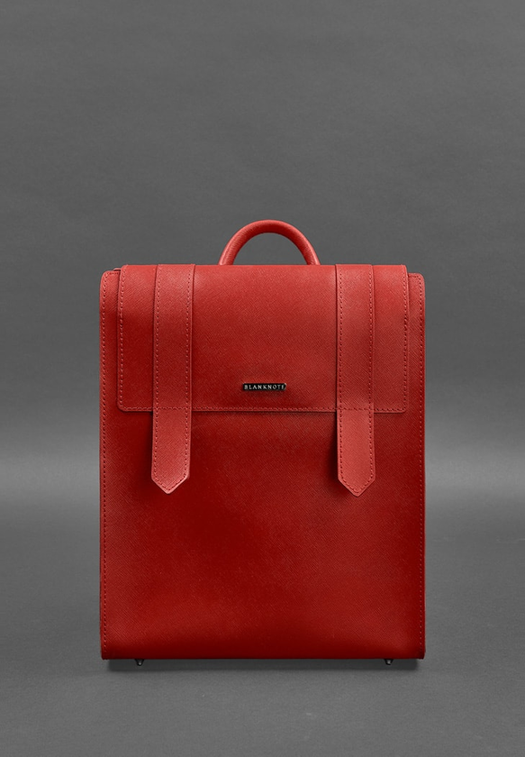  «Женский кожаный рюкзак BlankNote Blackwood Красный (BN-BAG-29-bw-red)», бренда BlankNote - фото №1