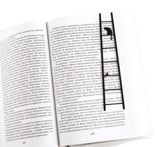 «Закладка для книг Atelier Article Кошка и птичка (1619156402246)», бренда Atelier Article - фото №1