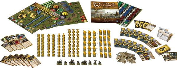  «Настольная игра FFG Battles of Westeros: House Baratheon Army Expansion (13143)», бренда Fantasy Flight Games - фото №1