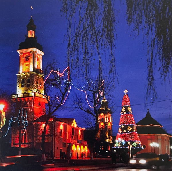 «Листівка "Кам'янець новорічний" (квадрат) (C-YI7)», бренда CakeTravel - фото №1