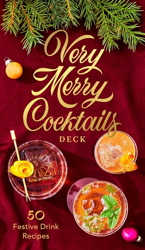 Paper book «Very Merry Cocktails Deck: 50 Festive Drink Recipes» - фото №1