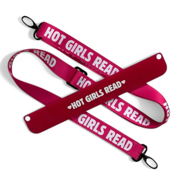 «Закладка з ремінцем «Hot girls read»», бренда BOOK BUDDY - фото №1