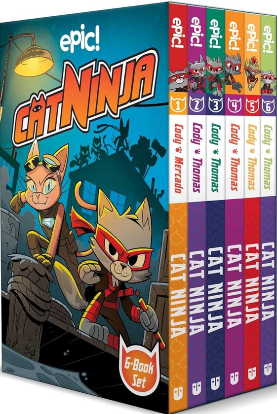 Паперова книга «Cat Ninja Box Set Books 1–6», авторів Марсі Коллін, Метью Коді - фото №1