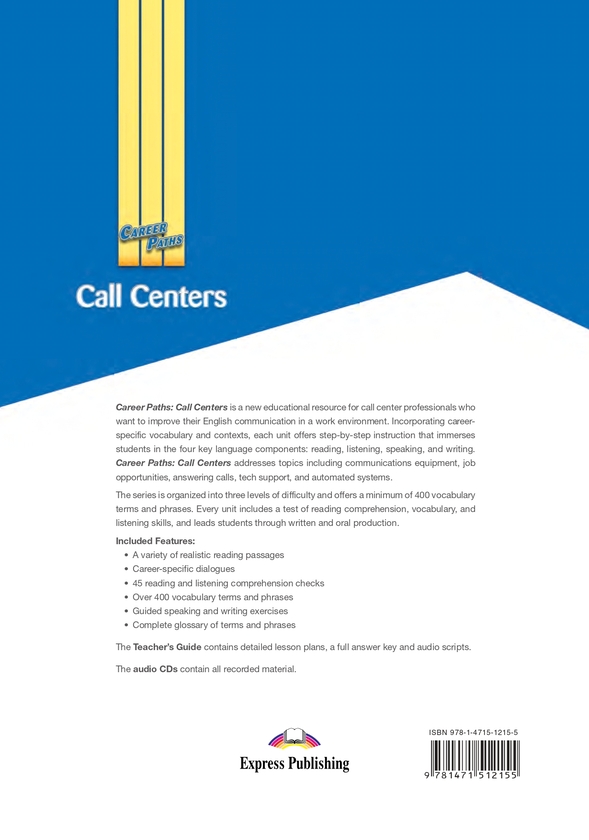 [object Object] «Career Paths. Call Centers. Student's Book (with Digibooks App)», авторів Вірджинія Еванс, Дженні Дулі, Сара Міранда - фото №2 - мініатюра