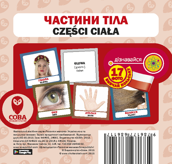 [object Object] «Частини тіла. Набір карток» - фото №1