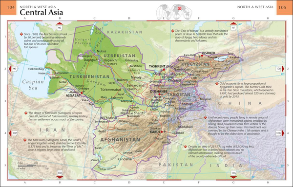 Бумажная книга «Pocket A-Z World Atlas» - фото №1