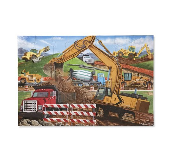  «Напольный пазл Melissa & Doug Строительная площадка 48 элементов (MD18900)», бренда Melissa & Doug - фото №1