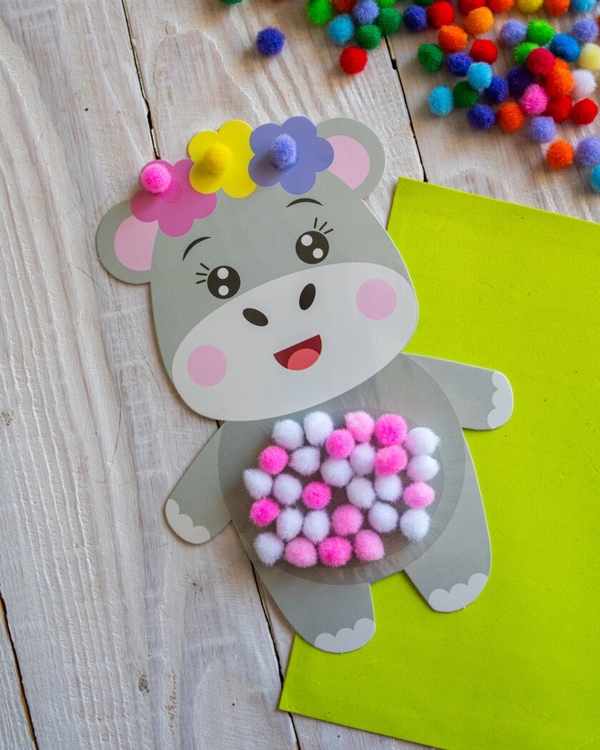 Бумажная книга «Великий набір для творчості. Pompon Art. Дракончик» - фото №1