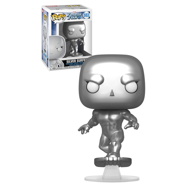  «Коллекционная фигурка Funko Pop! Fantastic Four Silver Surfer (44992)», бренда Funko Pop - фото №1