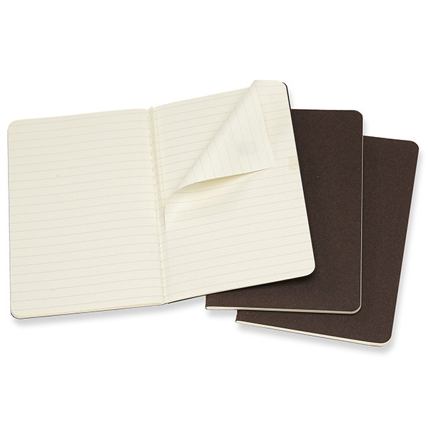  «Блокнот карманный Moleskine Cahier коричневый 3 шт (CH011P2)», бренда Moleskine - фото №1