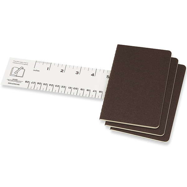  «Блокнот карманный Moleskine Cahier коричневый 3 шт (CH011P2)», бренда Moleskine - фото №1