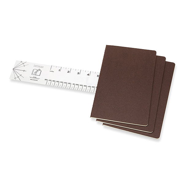  «Блокнот Moleskine Cahier коричневый 3 шт (CH018P2)», бренда Moleskine - фото №1